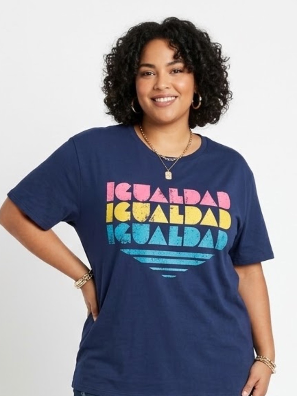 Take Pride Igualdad "Equality" T Shirt Short Sleeve Crew Neck Cotton Blend XXL